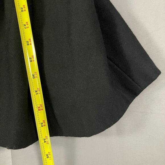 Steve Madden Women’s Black Military Coat Medium Wool Blend Long Jacket - Picture 9 of 15